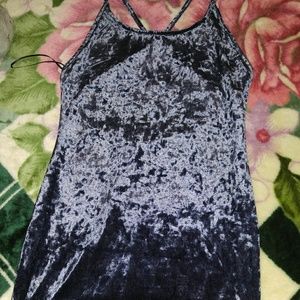 New blue crush velvet dress